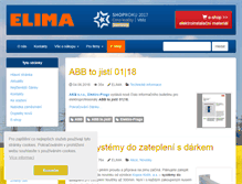 Tablet Screenshot of elima.cz